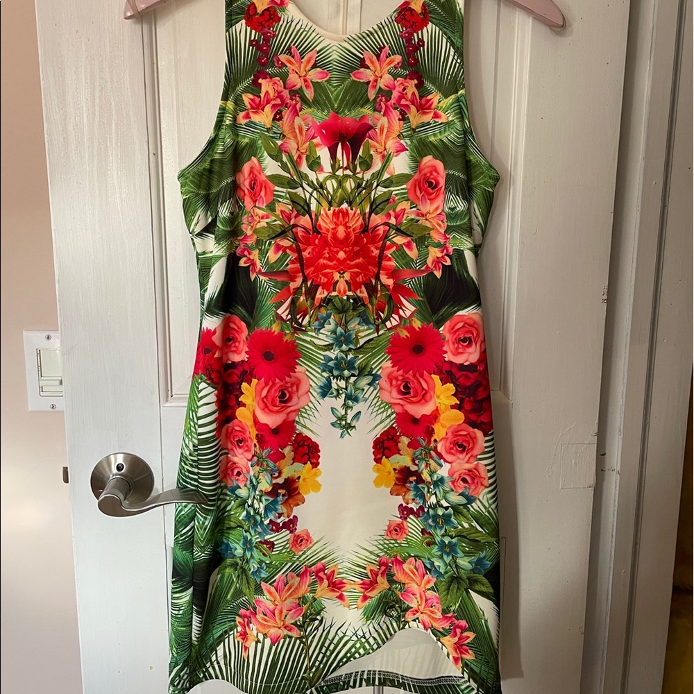 Wow Couture Tropical Mini Dress